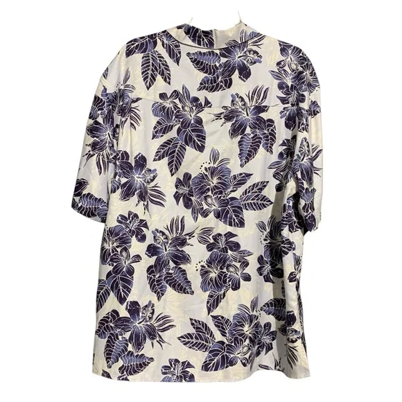 Jos A BANK hawaiian silk shirt L - Picture 2 of 6